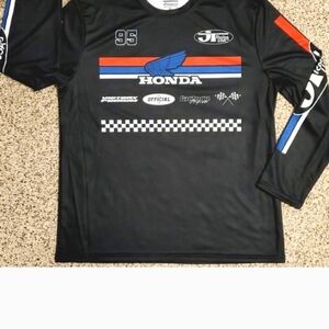 Honda Men's Black Long Sleeve Tee
